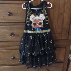 L.O.L. Surprise! Black and Gold Starry Dance Costume